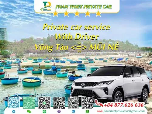 Car rental Vung Tau <=> Mui Ne (private car with driver)